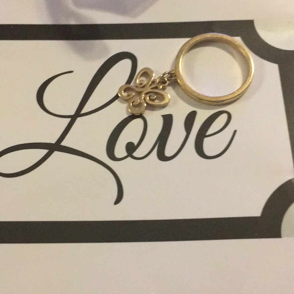 RETIRED 14k James Avery spring butterfly ring